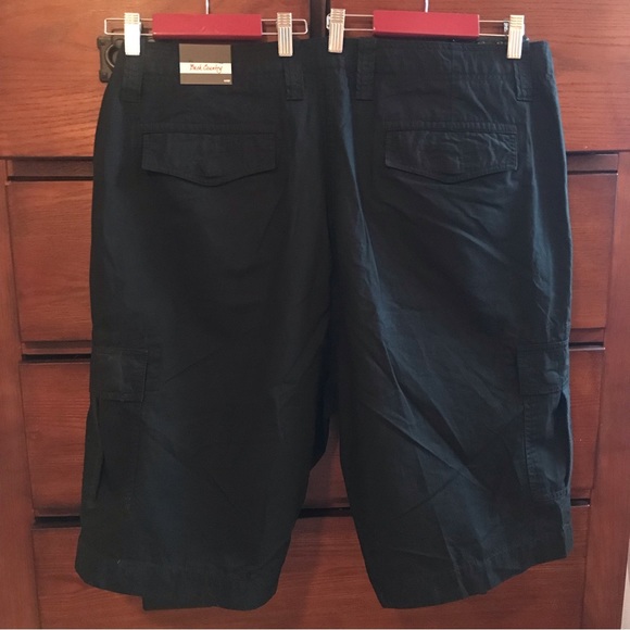 Men's Size 44W Back Country Cotton Black Cargo Shorts - Picture 3 of 8
